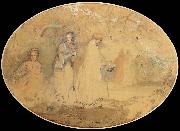 Charles conder The Meeting oil on canvas